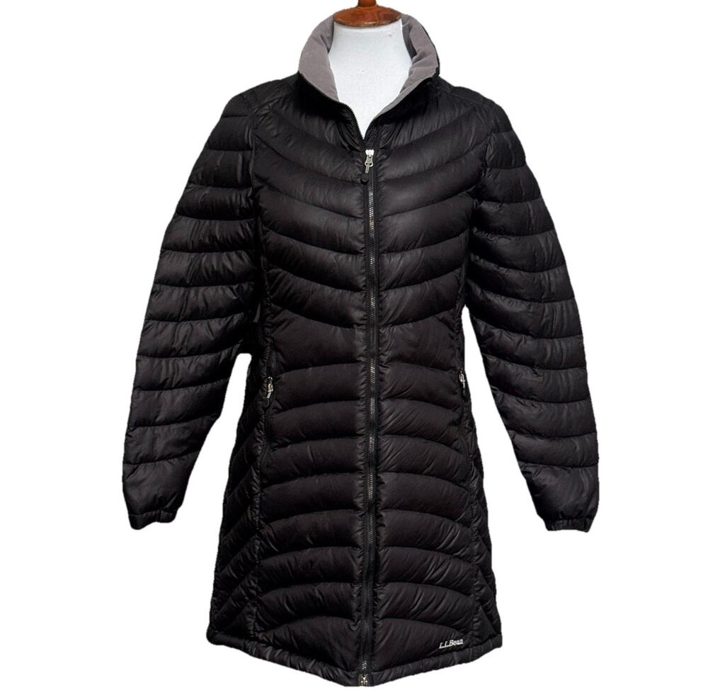 LL Bean Ultralight 850 Goose Down Coat Women’s XS Black DownTek Puffer Jacket